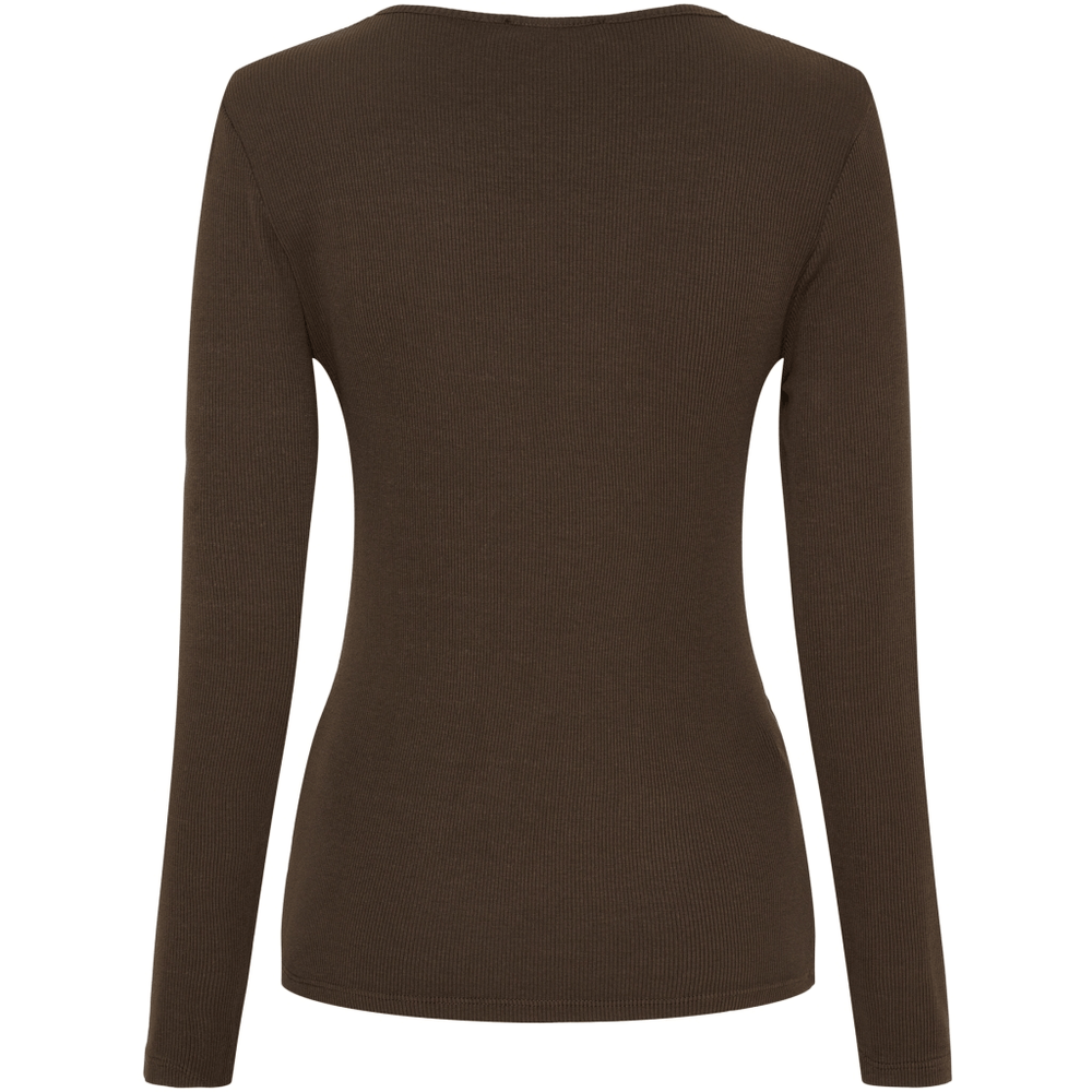 Ingrid langarmet t - skjorte - brun - Many Colors