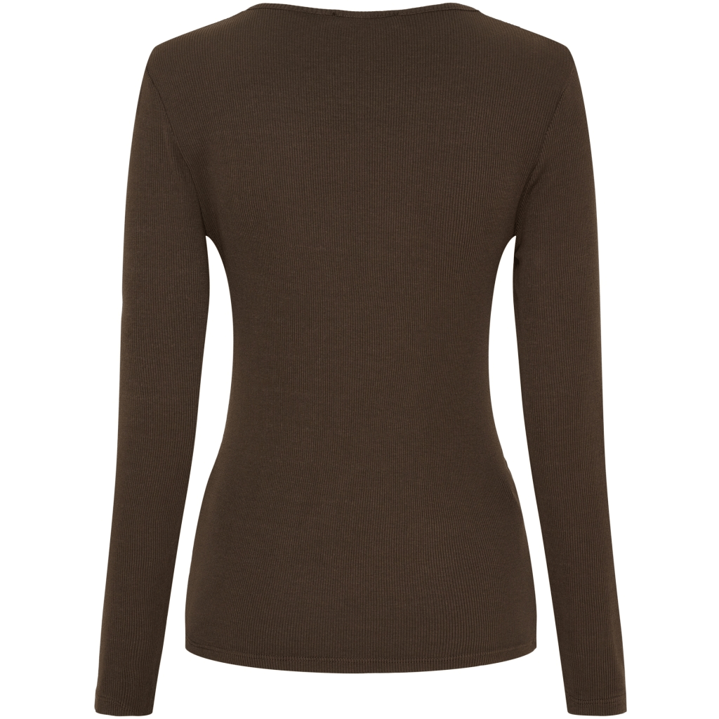 Ingrid langarmet t - skjorte - brun - Many Colors