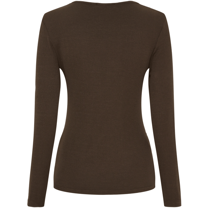 Ingrid langarmet t - skjorte - brun - Many Colors