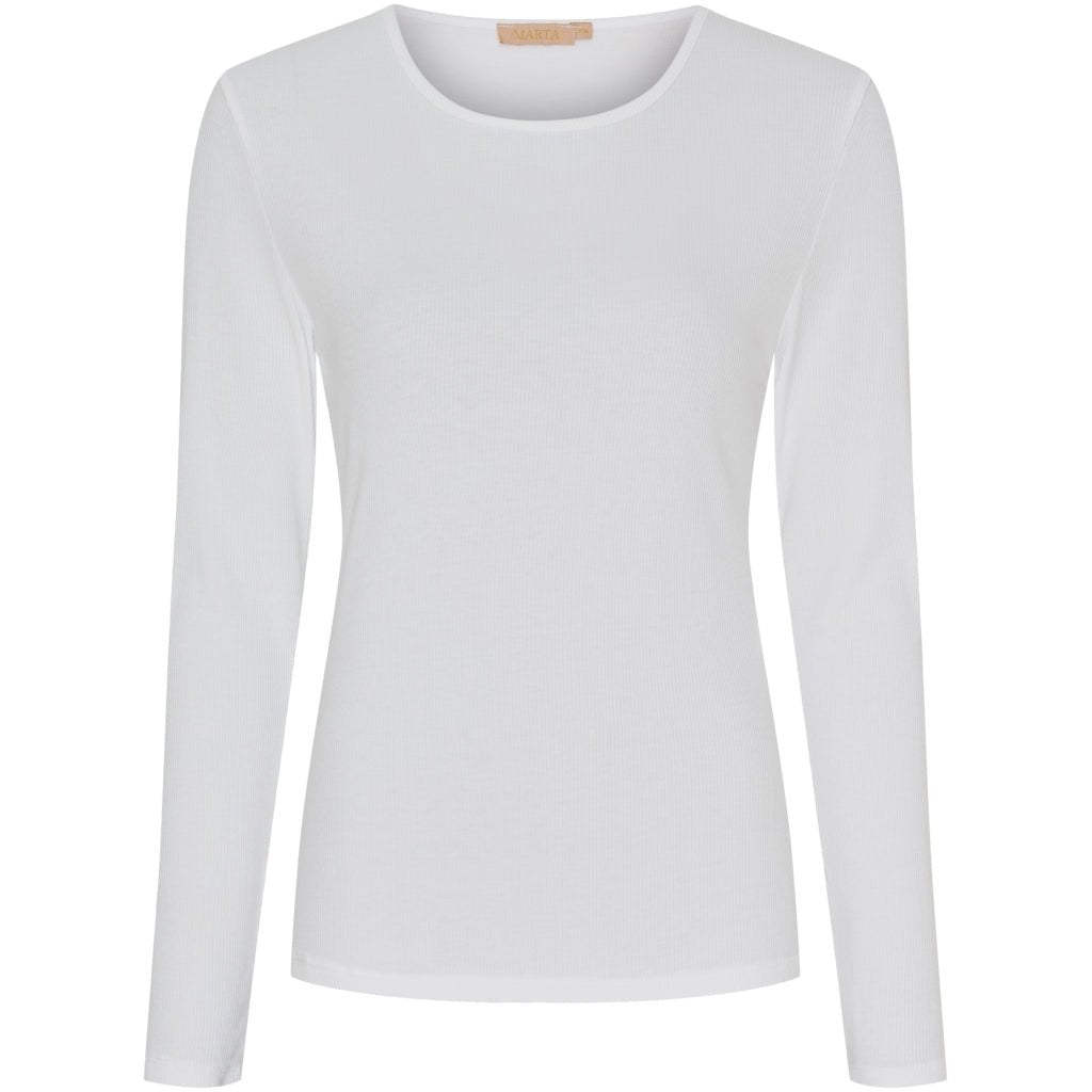 Ingrid langarmet t - skjorte - hvit - Many Colors