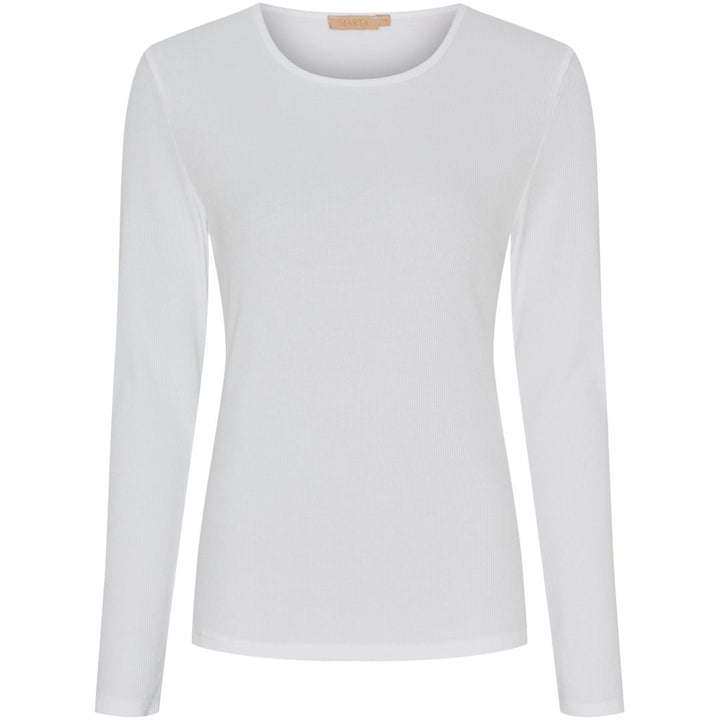 Ingrid langarmet t - skjorte - hvit - Many Colors