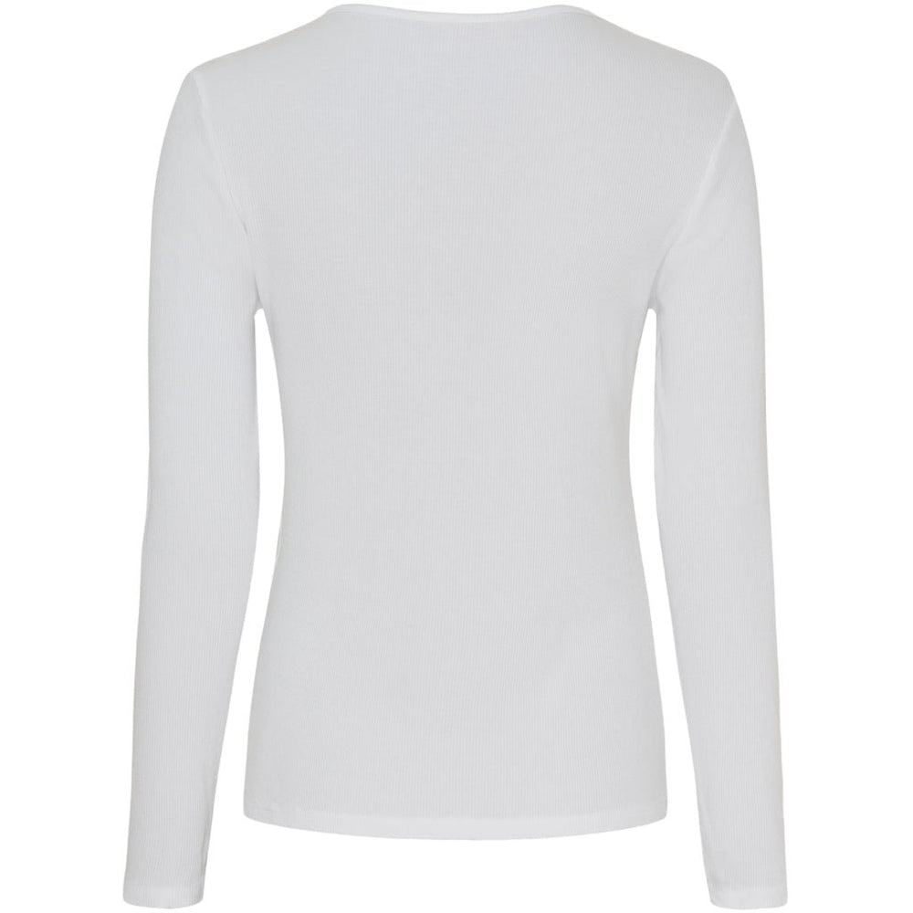 Ingrid langarmet t - skjorte - hvit - Many Colors