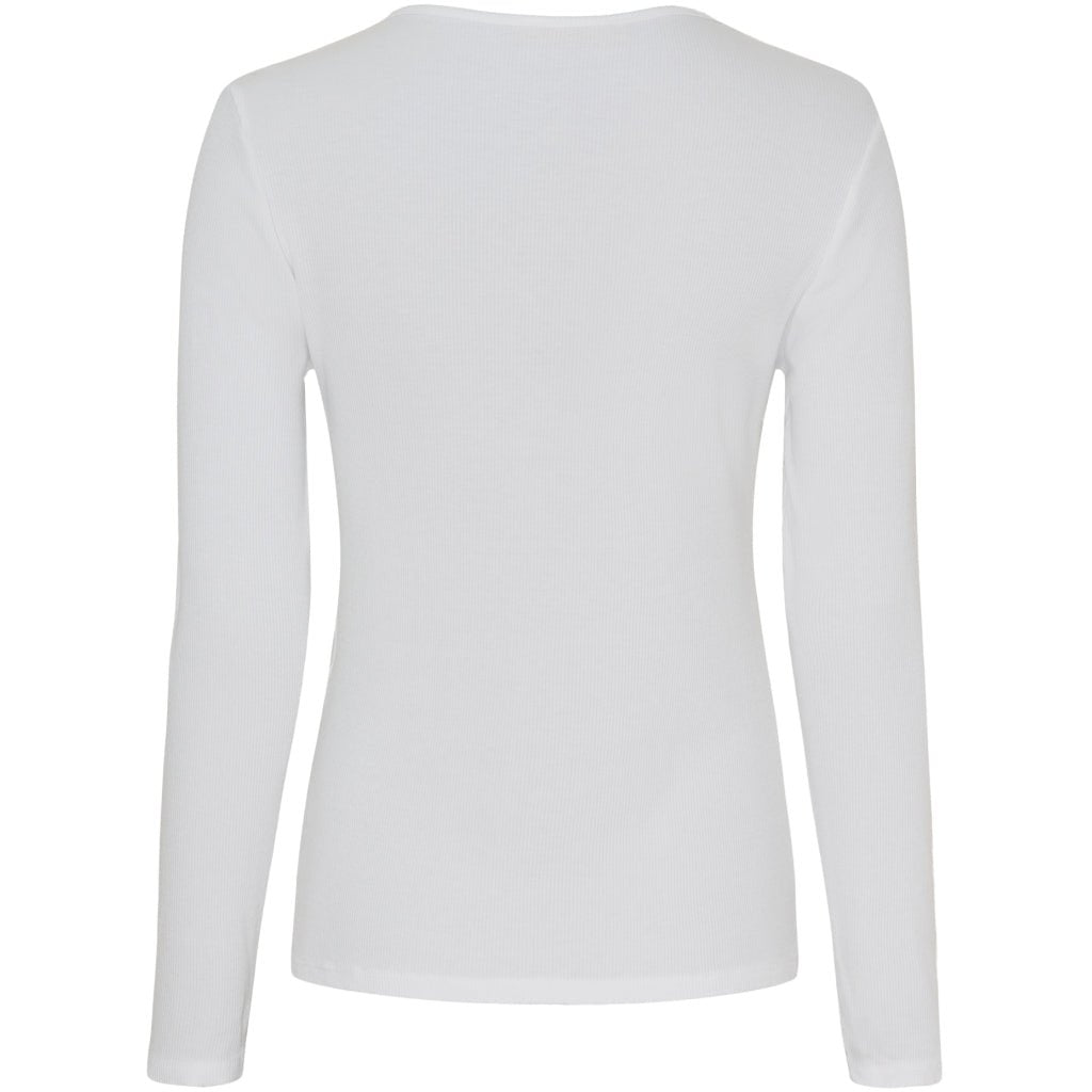 Ingrid langarmet t - skjorte - hvit - Many Colors