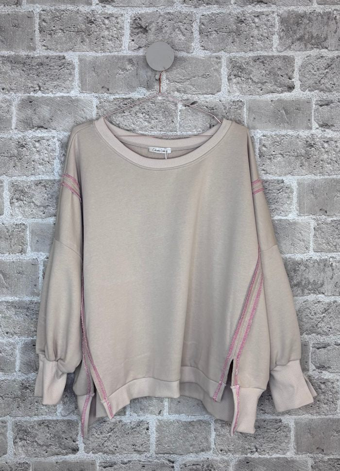 Jaiqi genser - beige - onesize - Many Colors