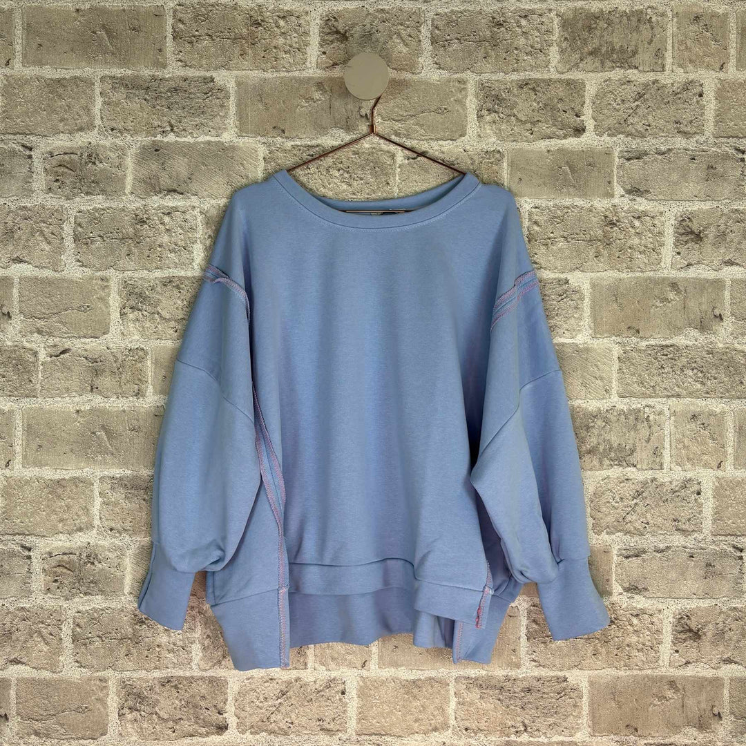 Jaiqi genser - lys blå - onesize - Many Colors