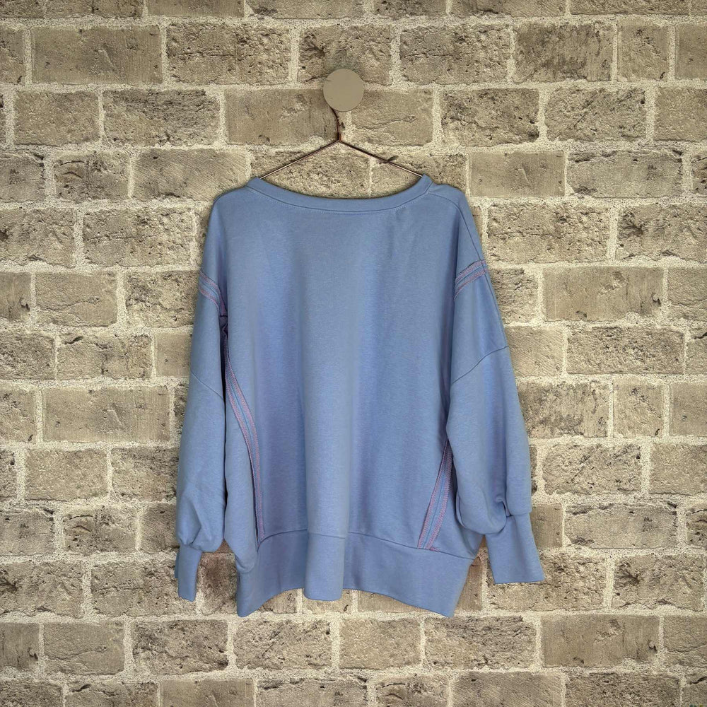 Jaiqi genser - lys blå - onesize - Many Colors