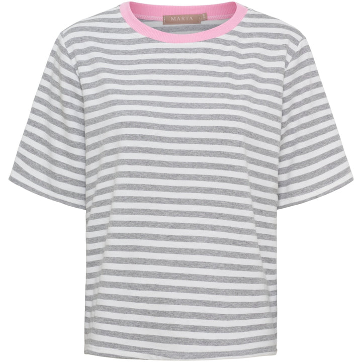 Jamila t - skjorte - grå/baby rosa - Many Colors