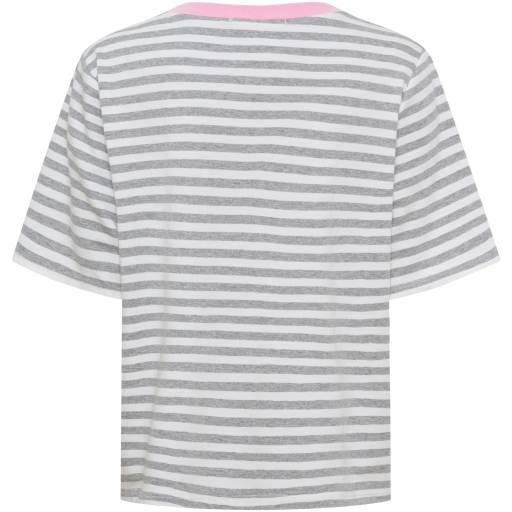 Jamila t - skjorte - grå/baby rosa - Many Colors