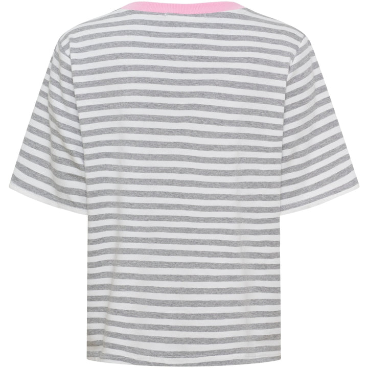 Jamila t - skjorte - grå/baby rosa - Many Colors