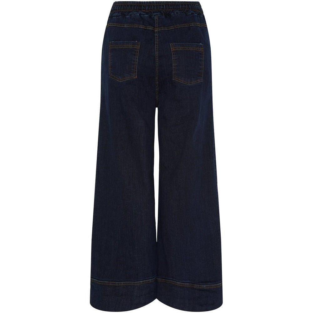 Jeans med sleng - mørk blå - Many Colors