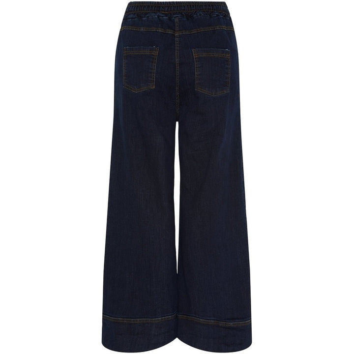 Jeans med sleng - mørk blå - Many Colors