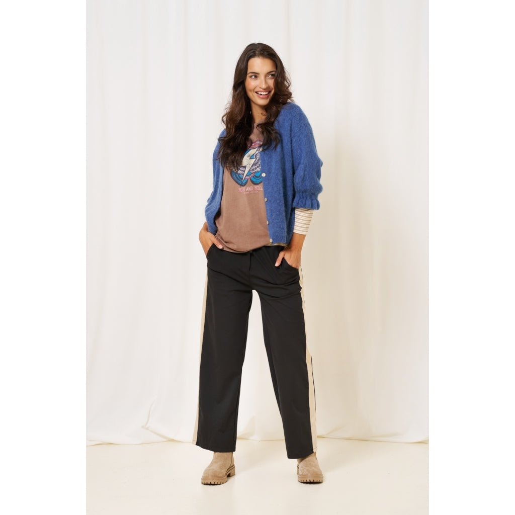 Juliana strikkejakke - jeans - Many Colors