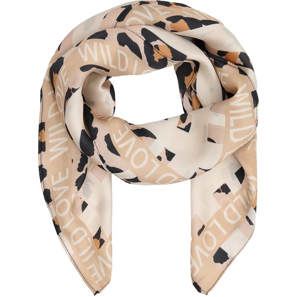 Juline skjerf - beige/svart - Many Colors