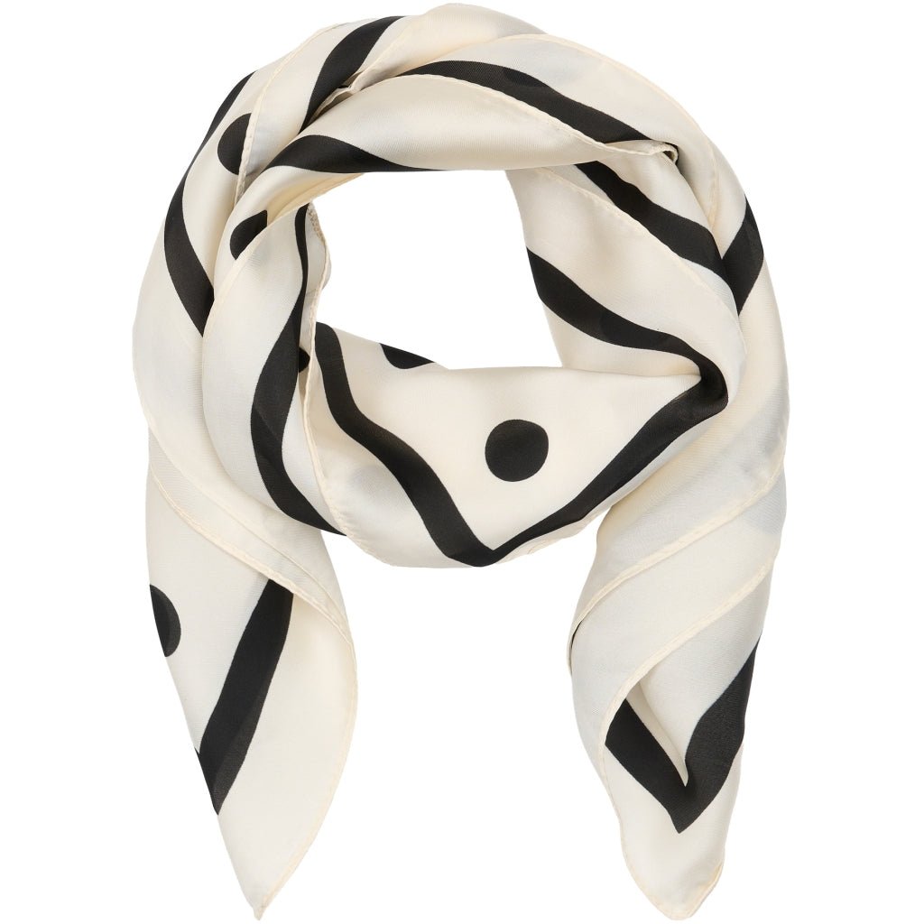 Juline skjerf - offwhite/svart - Many Colors