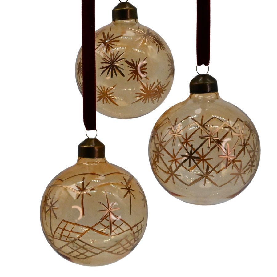 julkekule - etched sparkling sand - 3 mix - Many Colors