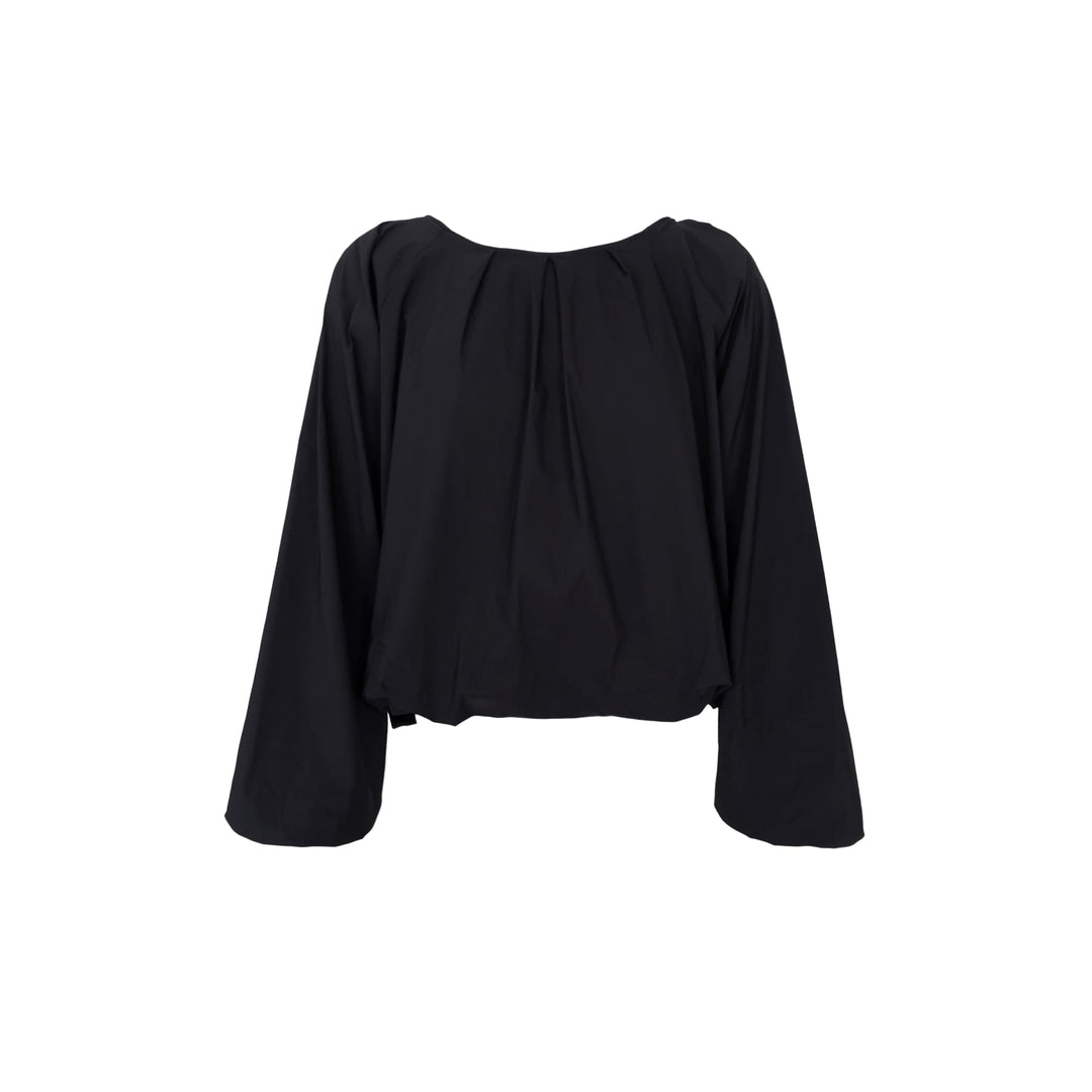 Davina balloon bluse - svart