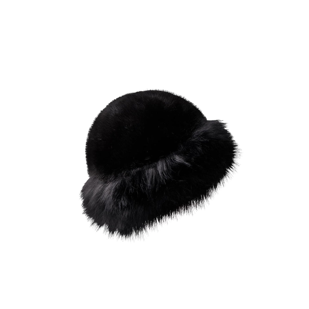 Kajsa fluffy hatt - svart - onesize - Many Colors