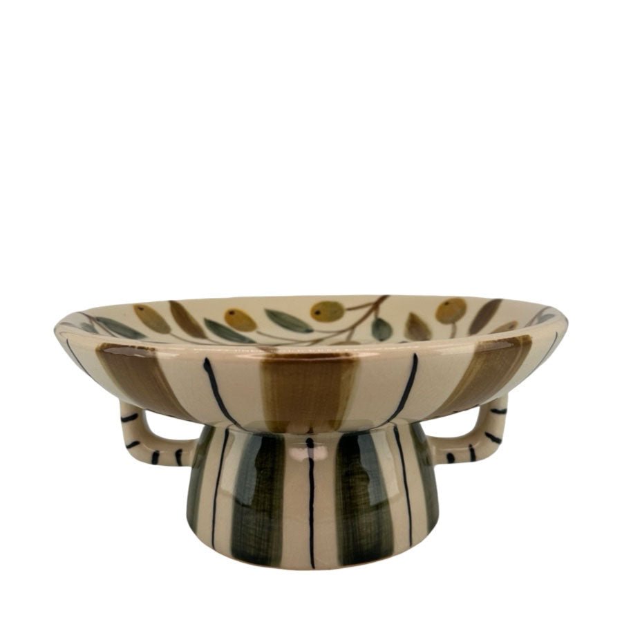 Kakafat med handtak - oliven - striper - Many Colors