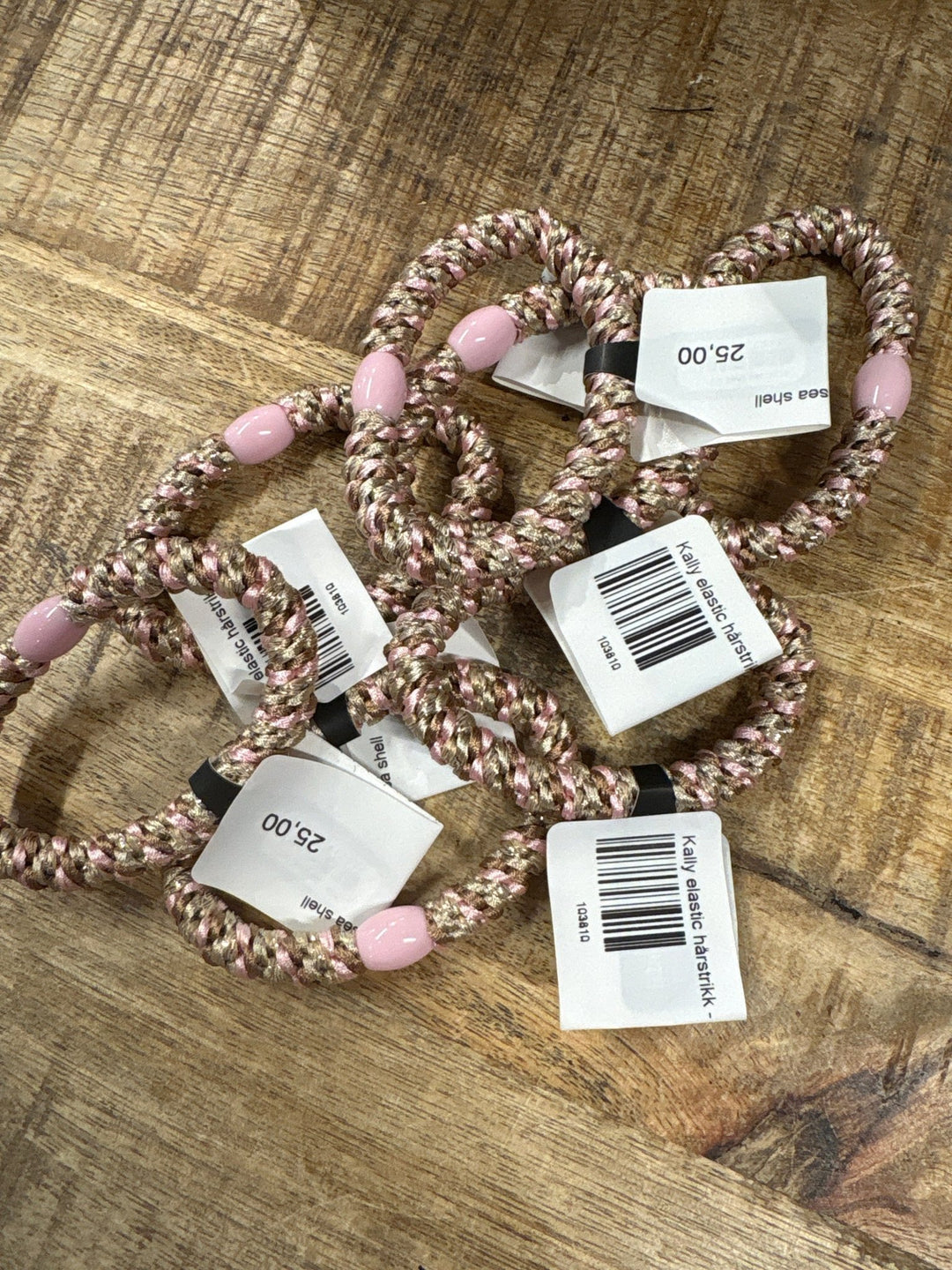Kally elastic hårstrikk - sea shell - Many Colors