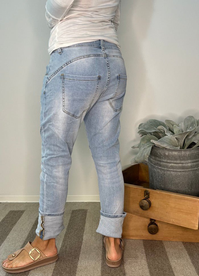 Kenni bukse - lys denim - Many Colors
