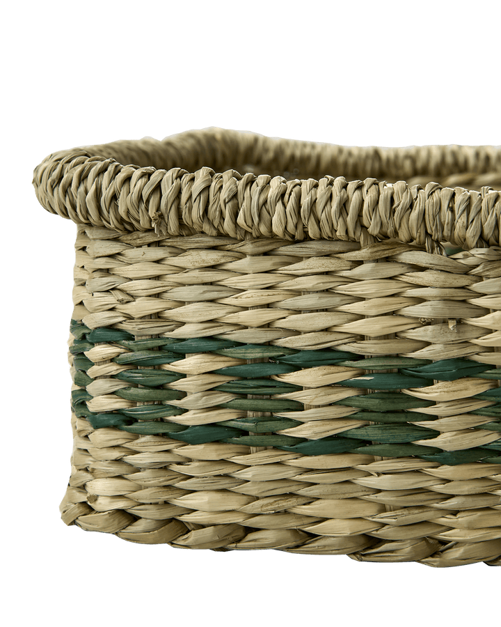 Kurv basket, Natural/grønn - Many Colors