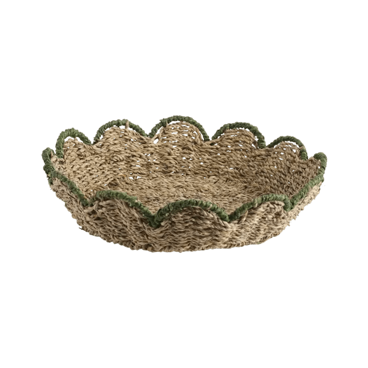 Kurv basket, Natural/grønn - Many Colors