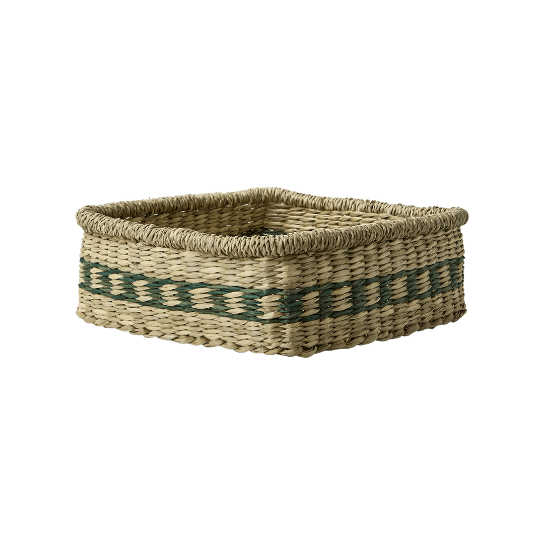 Kurv basket, Natural/grønn - Many Colors