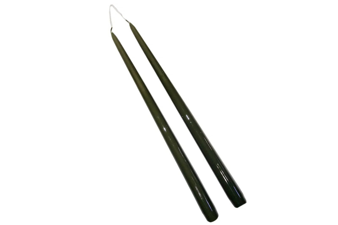 Lakk stakelys - mørk oliven - 32 cm - Many Colors