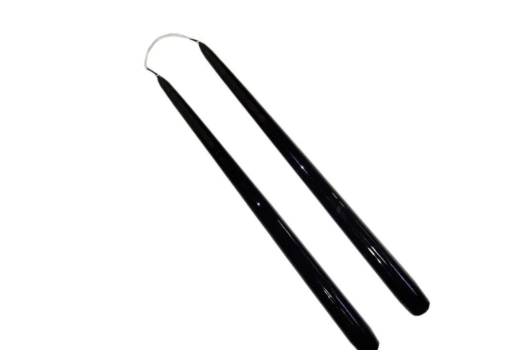 Lakk stakelys - svart - 32 cm - pr par - Many Colors