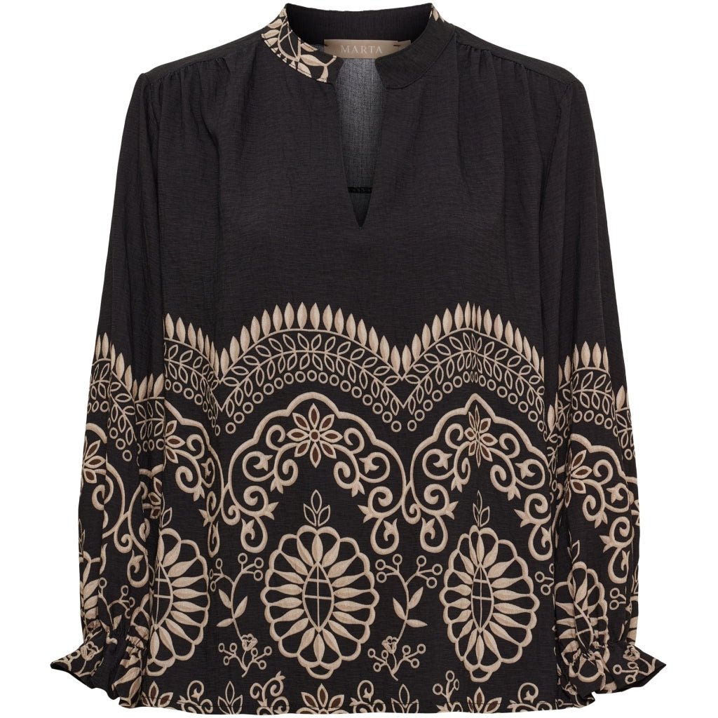 Linden bluse - svart - Many Colors