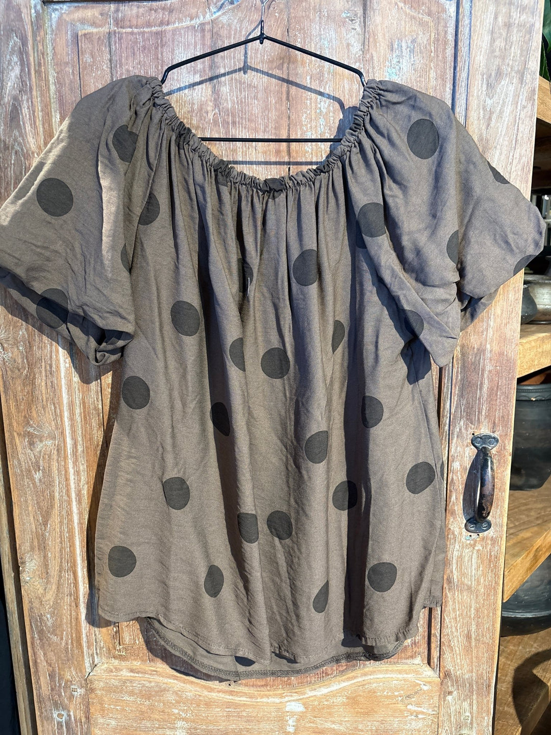 Luciana topp - brun - onesize - Many Colors