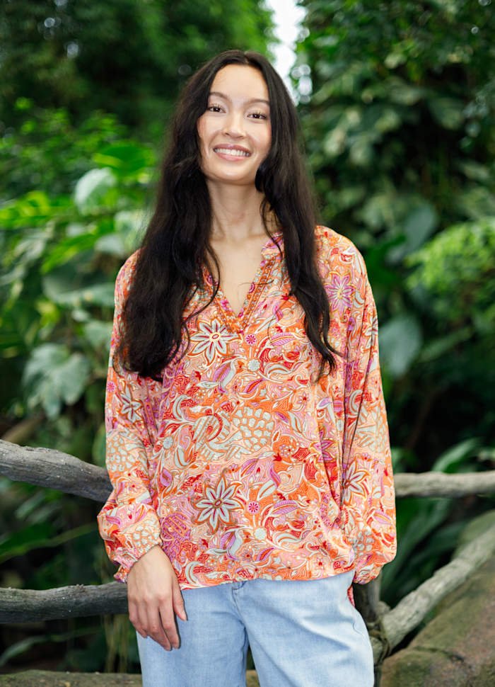 Luna bluse - orange - Many Colors