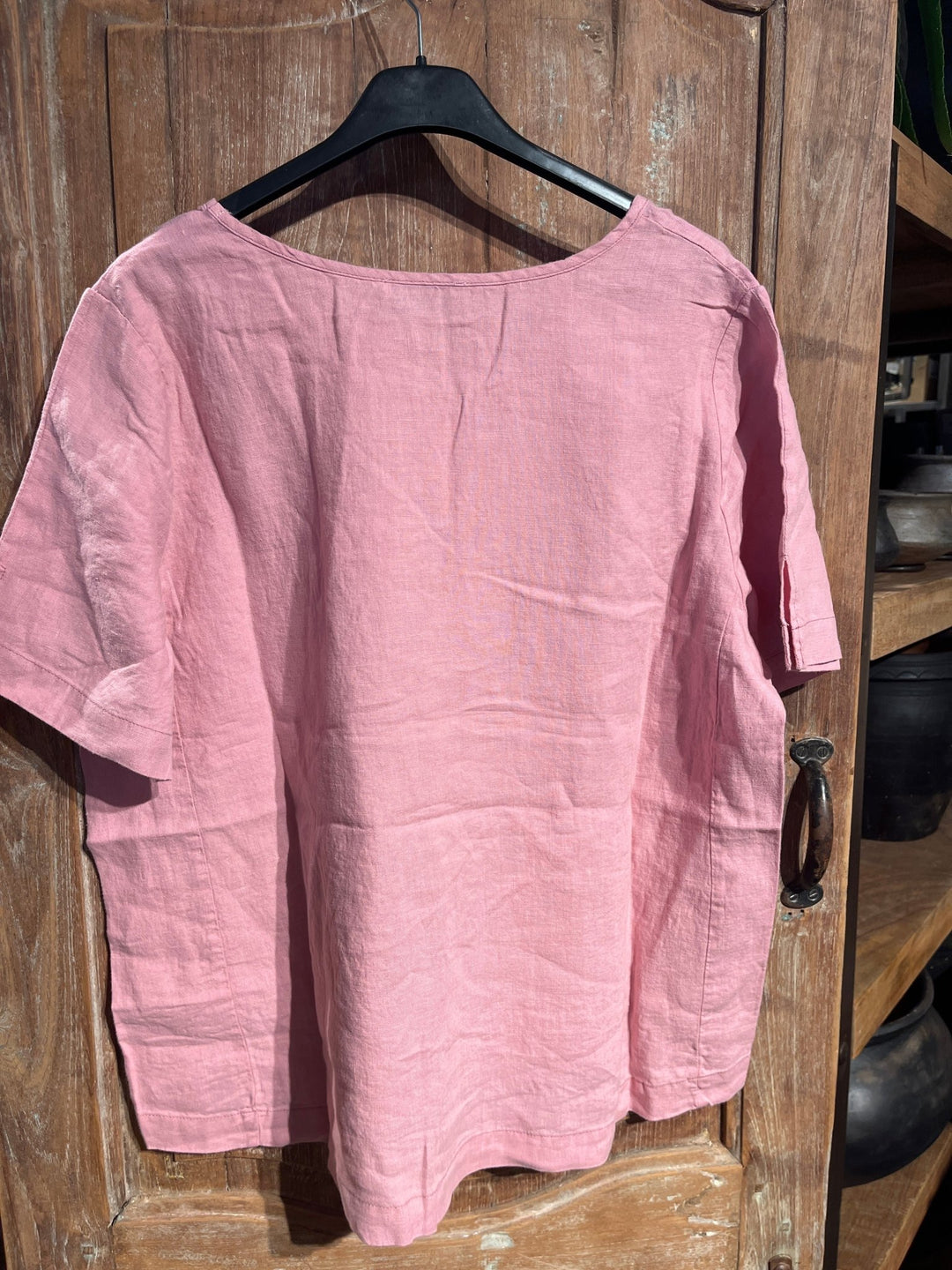 Lykkeland topp i 100% lin - dusty pink - Makeløs - Many Colors
