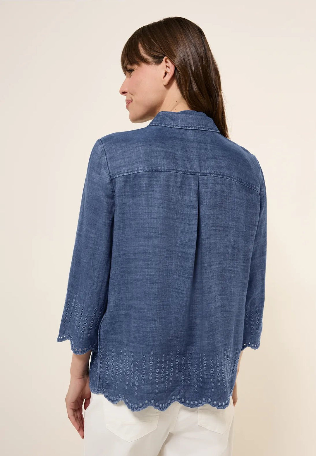 Lyocell bluse - broderi - Many Colors