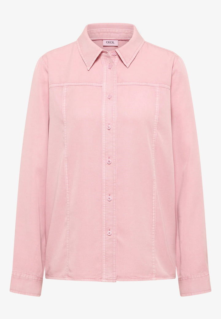 Lyocelle bluse - rosa - Many Colors