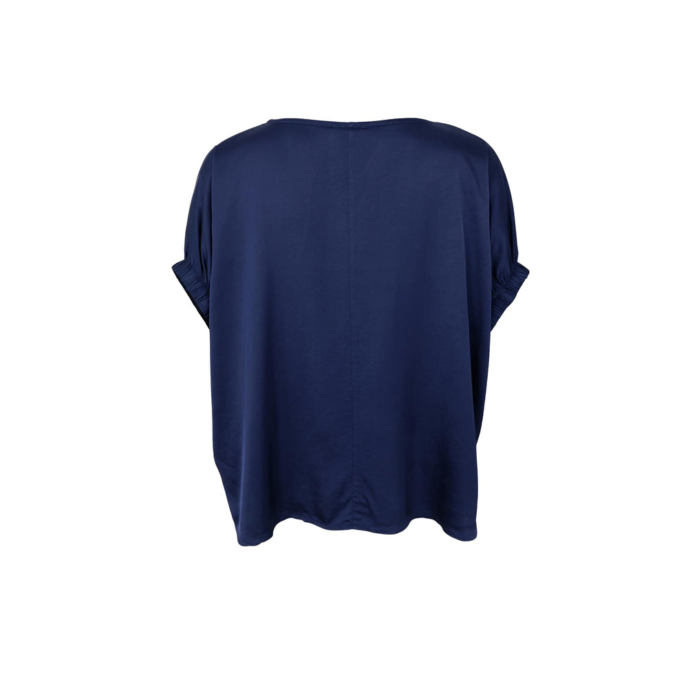 Mabel bluse - mørk blå - onesize - Many Colors