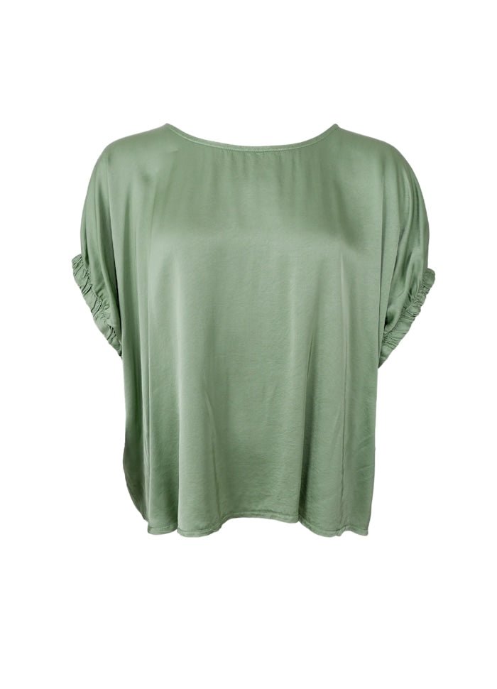 Mabel bluse - sage green - onesize - Many Colors