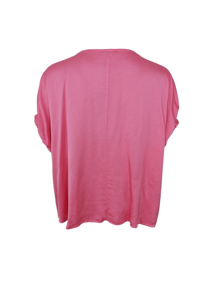 Mabel bluse - varm rosa - onesize - Many Colors