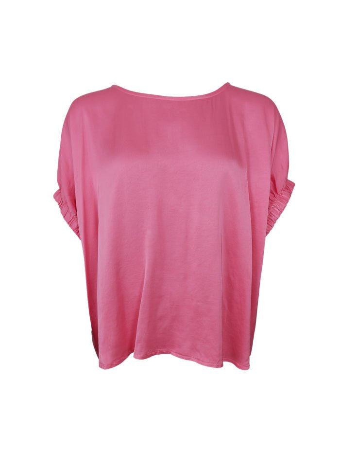 Mabel bluse - varm rosa - onesize - Many Colors