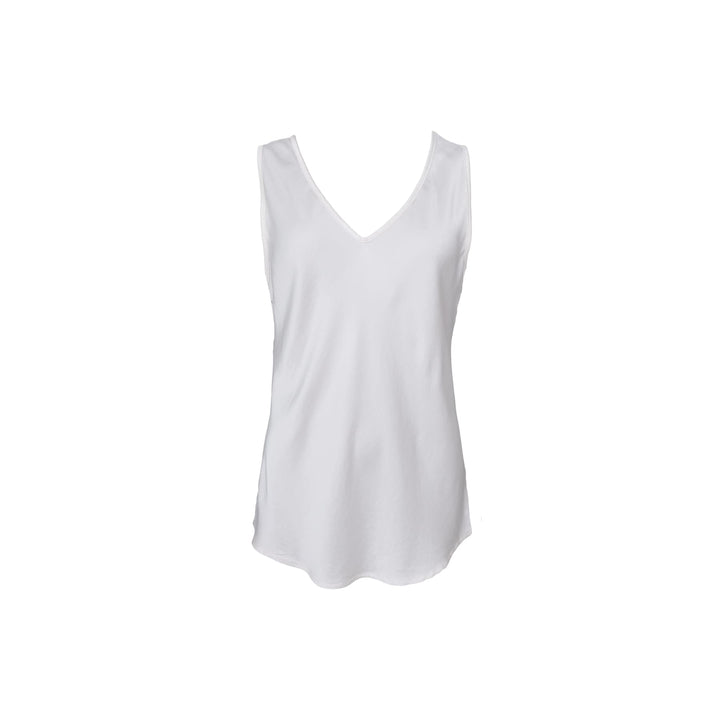Mabel dobbel v neck topp - off white - Many Colors