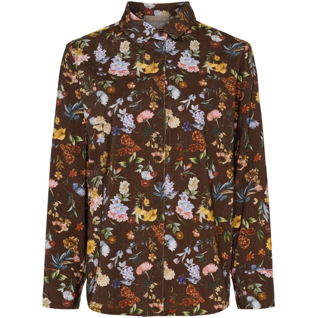 Magnolia skjorte - brun print - Many Colors
