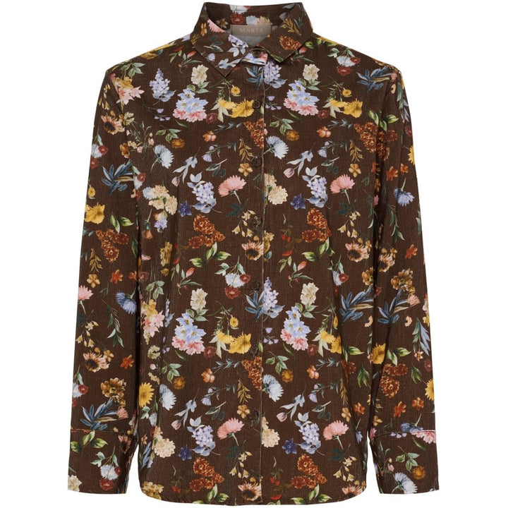 Magnolia skjorte - brun print - Many Colors