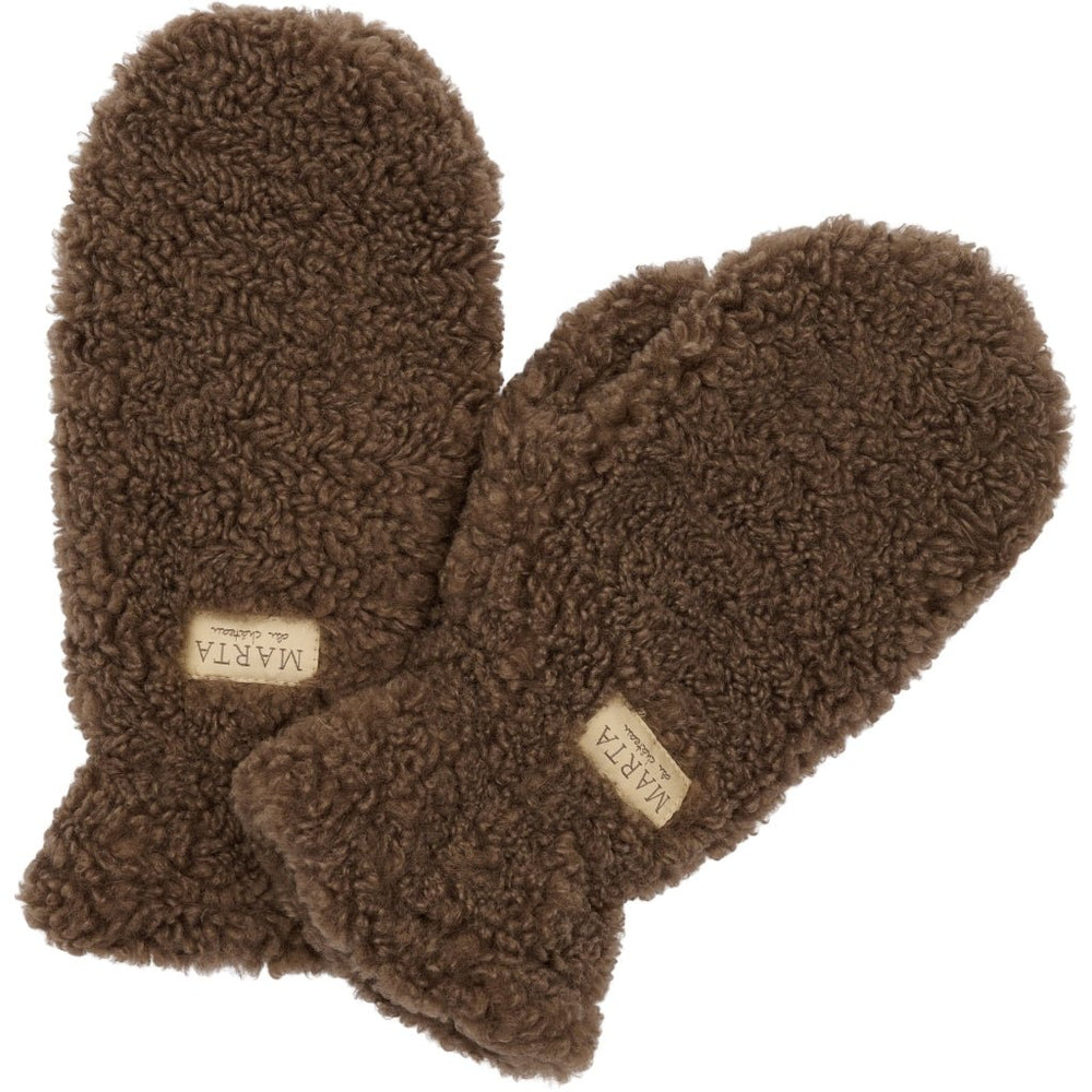 Marta teddy votter - brun - Many Colors