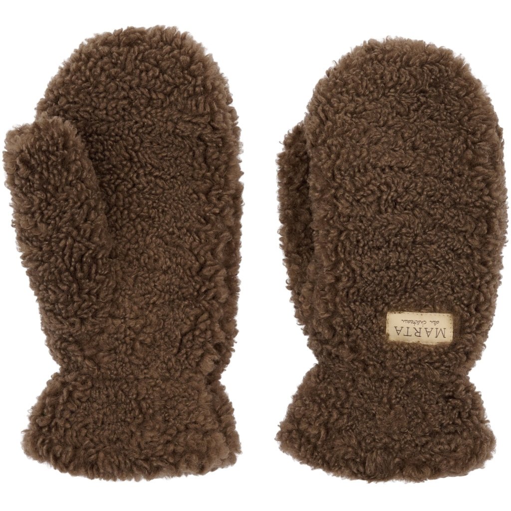 Marta teddy votter - brun - Many Colors