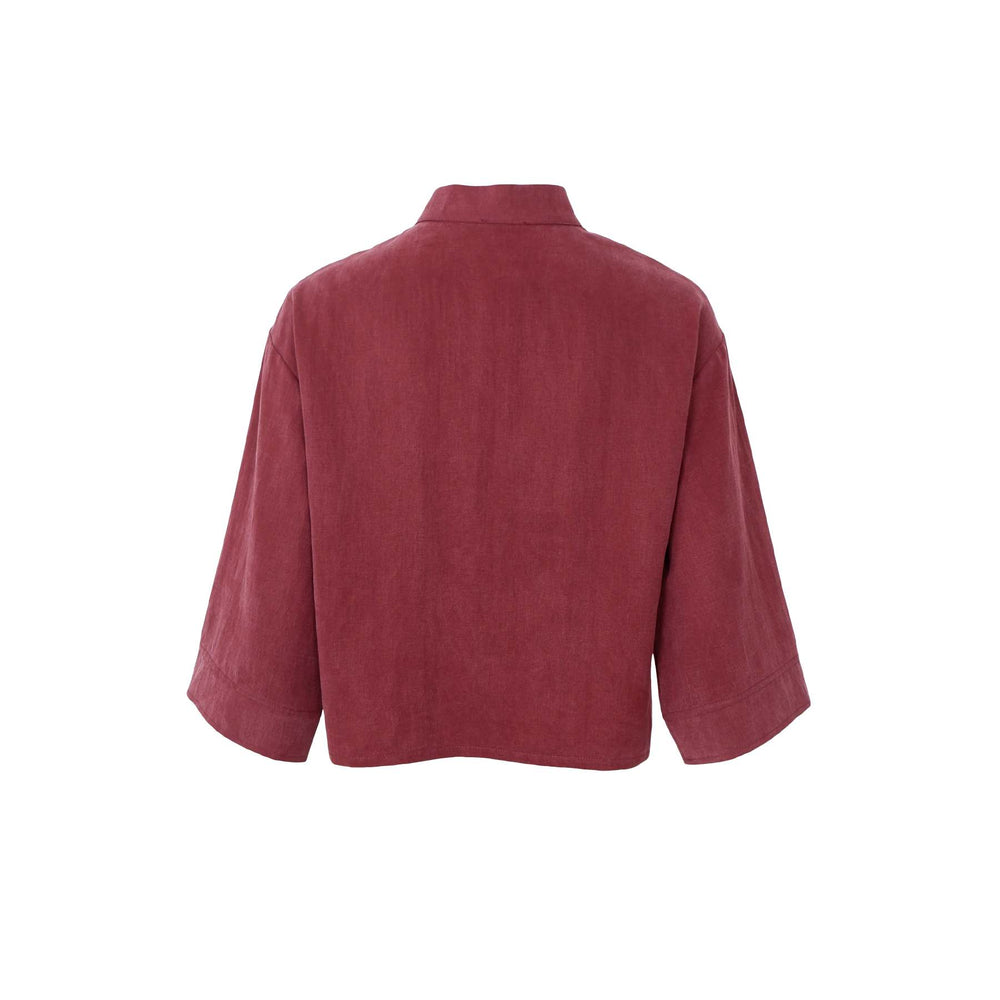 Moon skjorte bluse - plum - Many Colors