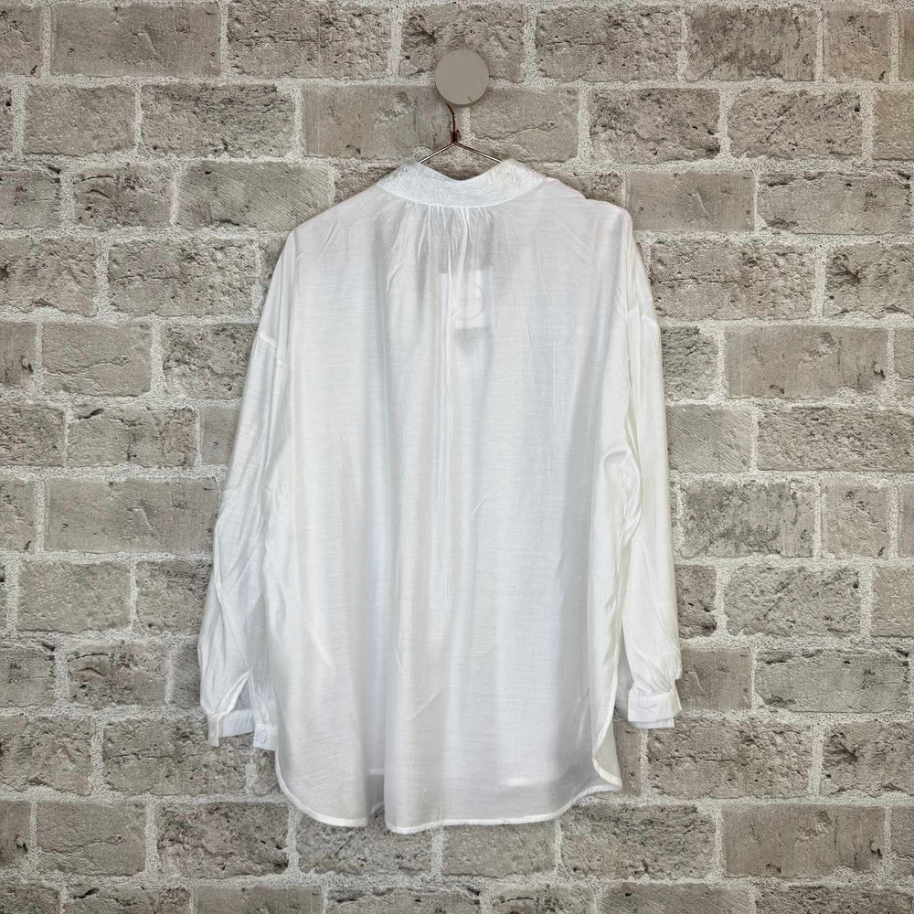 Nala bluse - hvit - onesize - Many Colors