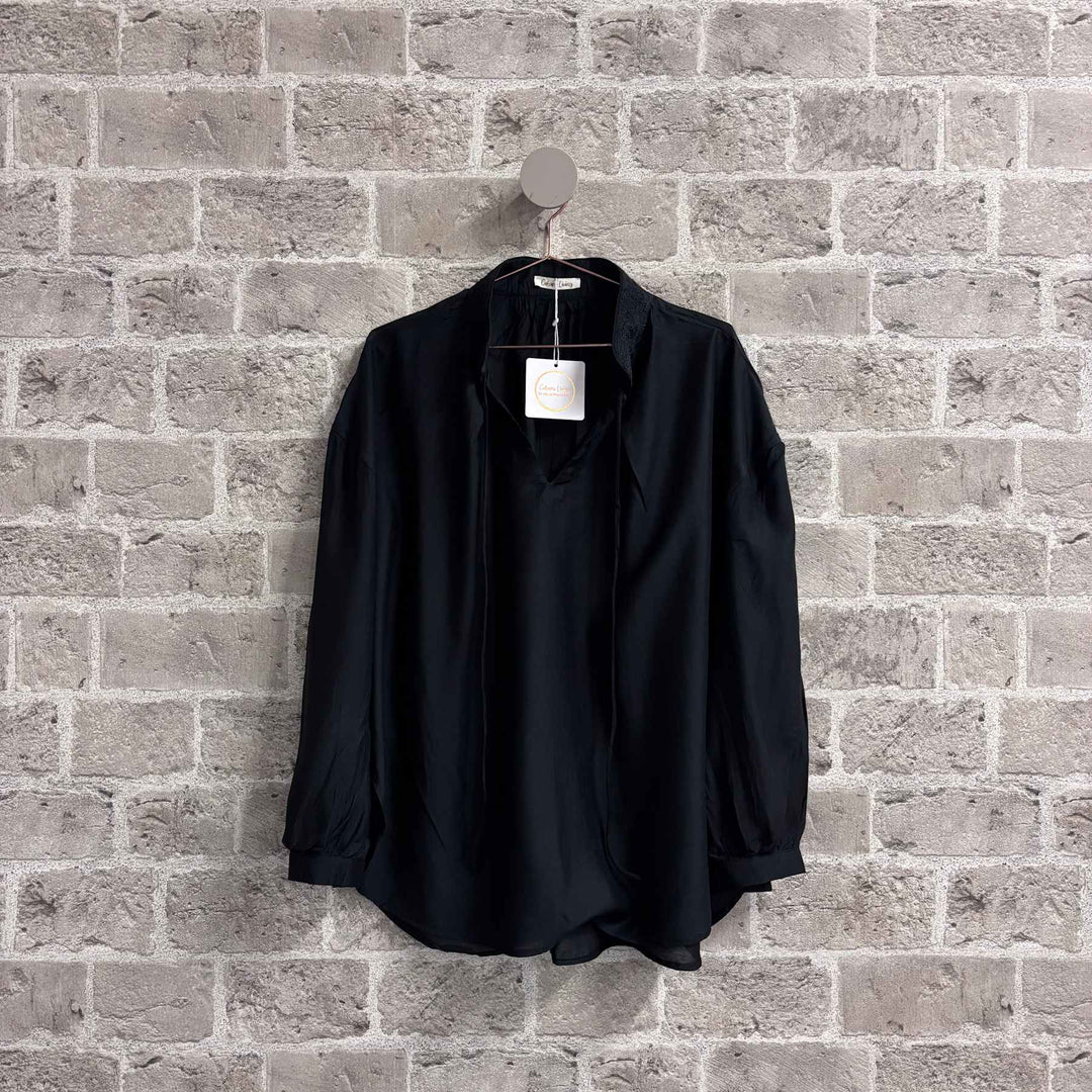 Nala bluse - svart - onesize - Many Colors