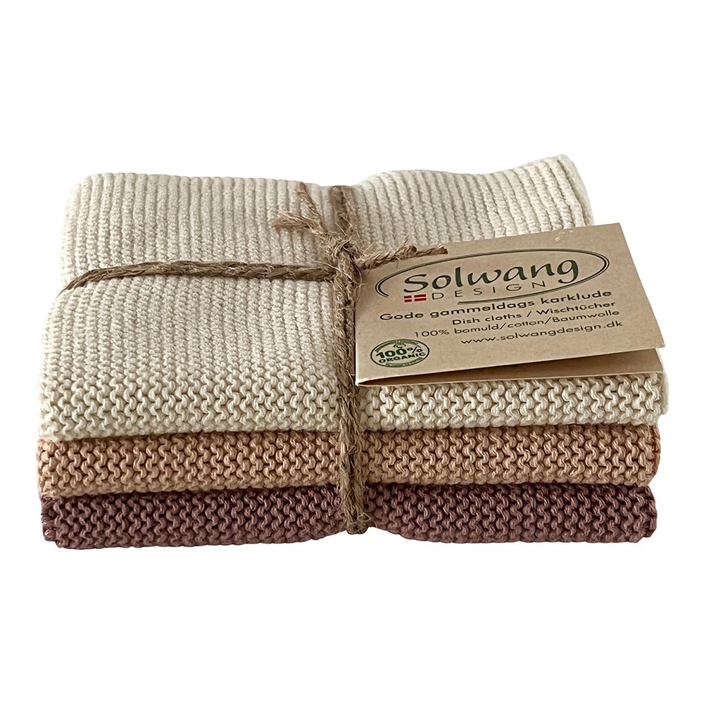Natur/lys og mørk nougat - økologisk karkluter - Many Colors