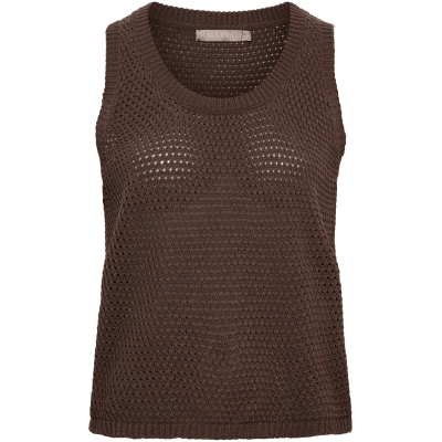 Nayla strikke topp - caffe - Many Colors