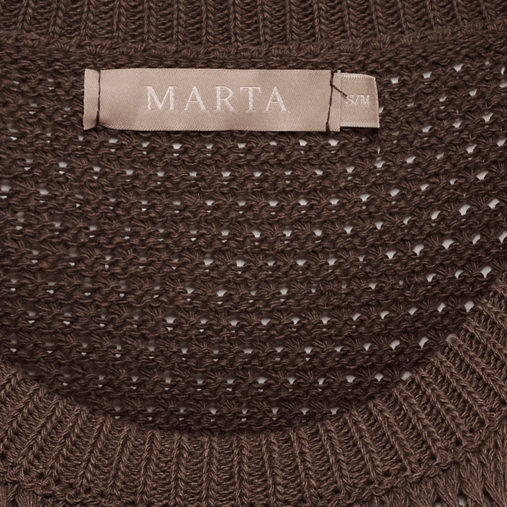 Nayla strikke topp - caffe - Many Colors